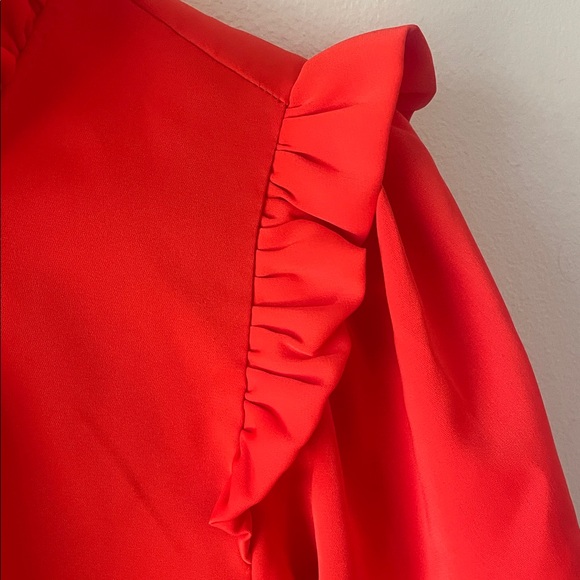 JODIFL Red Ruffle Blouse - Picture 4 of 5